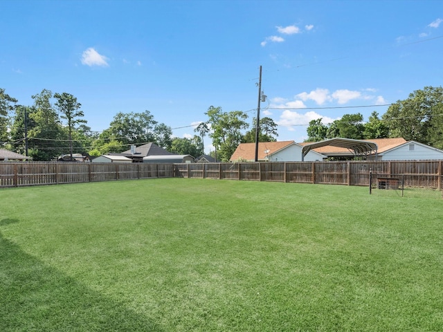 3106 Lake Breeze Ln, Crosby, TX 77532 - view of yard featuring a carport
