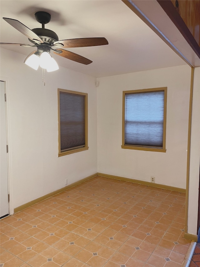 10214 Moorberry Ln, Houston, TX 77043 - unfurnished room with ceiling fan and baseboards