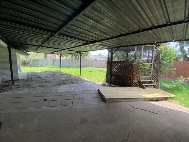 10214 Moorberry Ln, Houston, TX 77043 - view of patio / terrace featuring a deck