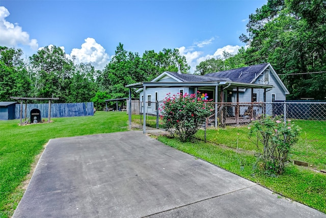 637 County Road 6502 E, Dayton, TX 77535 - view of front facade with a porch