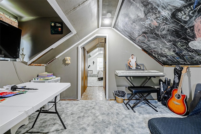 637 County Road 6502 E, Dayton, TX 77535 - carpeted office space featuring lofted ceiling
