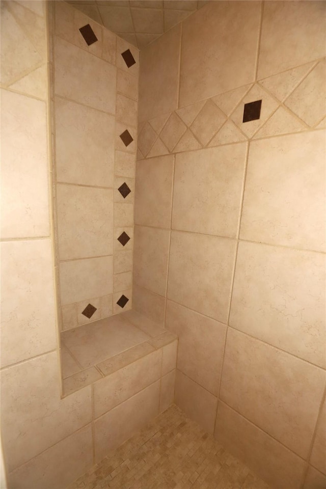 3135 Apple Dr, Missouri City, TX 77459 - bathroom featuring a tile shower