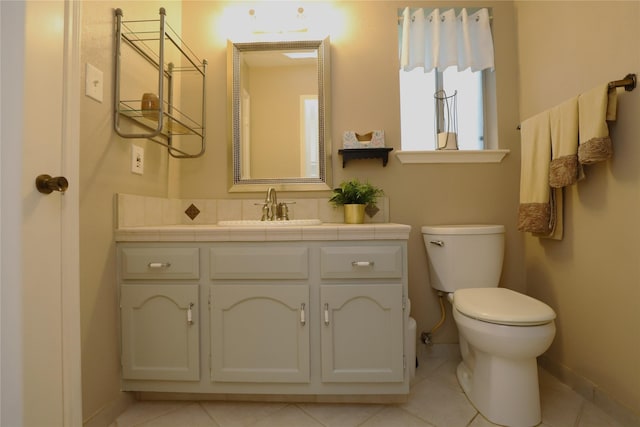 3135 Apple Dr, Missouri City, TX 77459 - bathroom featuring vanity and tile patterned floors