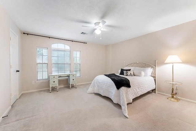 17131 Valley Palms Dr, Spring, TX 77379 - carpeted bedroom featuring baseboards and a ceiling fan