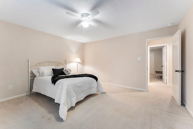 17131 Valley Palms Dr, Spring, TX 77379 - bedroom with light carpet and ceiling fan