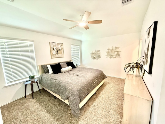 24446 Elmwood Falls Dr, Spring, TX 77373 - carpeted bedroom featuring ceiling fan