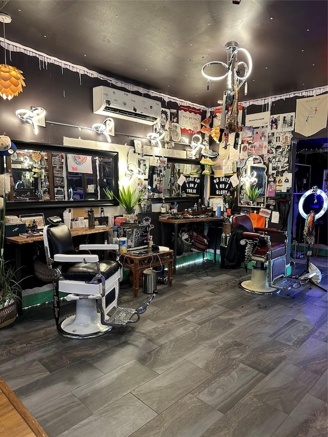 304 Lockwood Dr, Houston, TX 77011 - miscellaneous room featuring a workshop area and a wall mounted AC