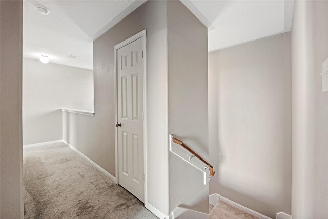 9807 Opal Rock Dr, Rosharon, TX 77583 - stairs featuring carpet floors and baseboards