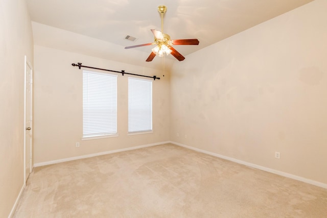 3531 Urban Woods Trl, Houston, TX 77008 - empty room featuring light colored carpet and ceiling fan