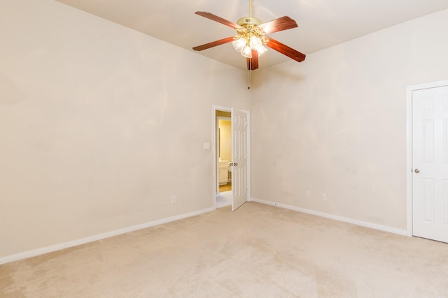 3531 Urban Woods Trl, Houston, TX 77008 - empty room featuring light carpet and ceiling fan
