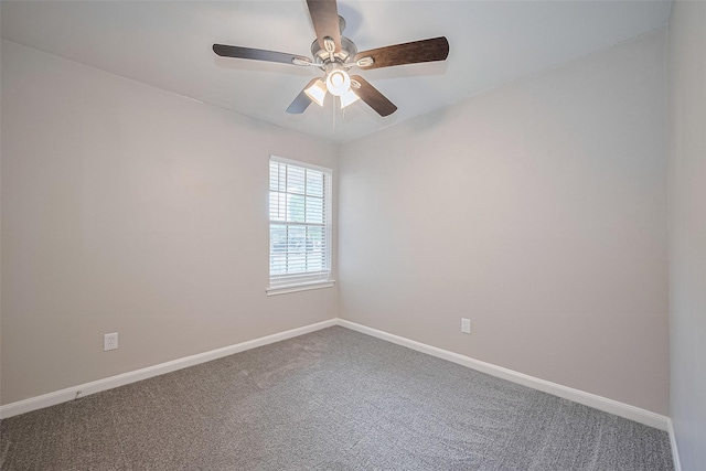 9003 Chateau Forest Dr, Houston, TX 77088 - carpeted spare room with baseboards and ceiling fan