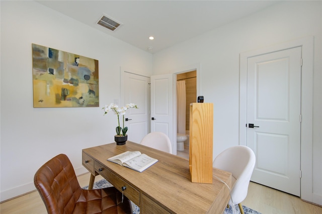 2310 Reinerman St, Houston, TX 77007 - office space with light wood finished floors, recessed lighting, and baseboards