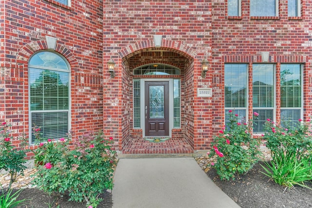 25322 Metzler Creek Dr, Spring, TX 77389 - entrance to property featuring brick siding