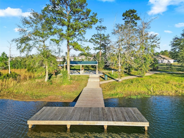 204 Shoreview Dr, Conroe, TX 77303 - dock featuring a water view