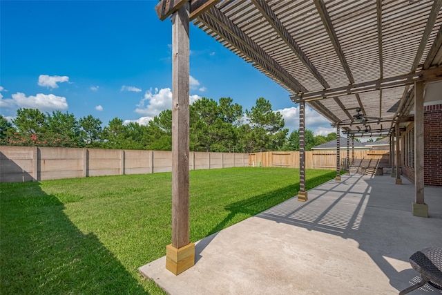 14727 Bronze Finch Dr, Cypress, TX 77433 - view of yard with a pergola and a patio