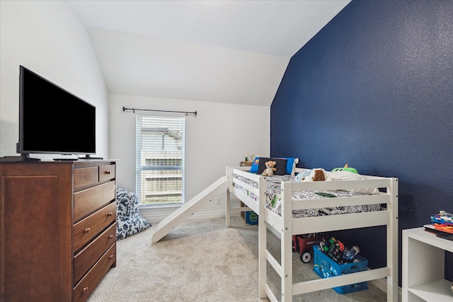 1810 Opal Field Ln, Richmond, TX 77469 - bedroom with lofted ceiling and carpet flooring