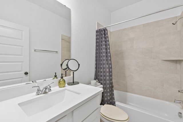 23014 Blackstone Park Rd, Katy, TX 77493 - full bath featuring vanity, shower / bath combo, and toilet
