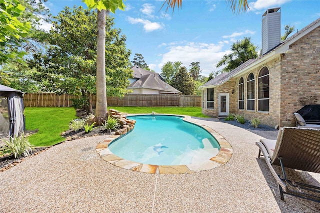 259 W Thorn Way, Houston, TX 77015 - view of pool with a patio area and area for grilling
