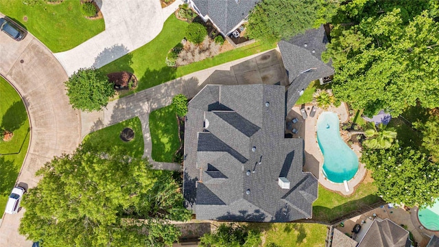 259 W Thorn Way, Houston, TX 77015 - drone / aerial view of a pool