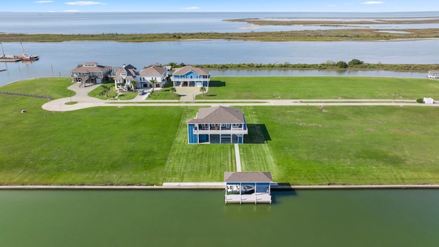 1816 Laguna Harbor Estate Blvd, Port Bolivar, TX 77650 - drone / aerial view of a large body of water