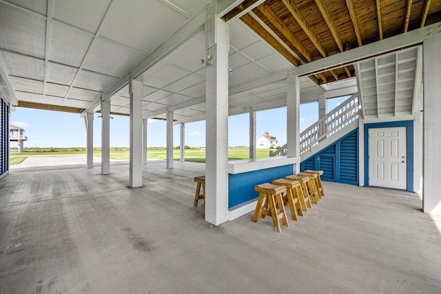 1816 Laguna Harbor Estate Blvd, Port Bolivar, TX 77650 - view of patio featuring stairs and exterior bar