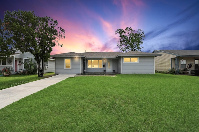 119 Burke Rd, Pasadena, TX 77506 - ranch-style house with a yard and concrete driveway