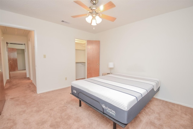 3 Lazybrook St, Angleton, TX 77515 - bedroom featuring attic access, carpet floors, baseboards, and ceiling fan