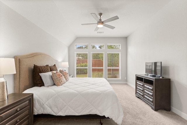 27114 Sofia Forest Dr, Magnolia, TX 77354 - bedroom with light colored carpet, baseboards, and a ceiling fan