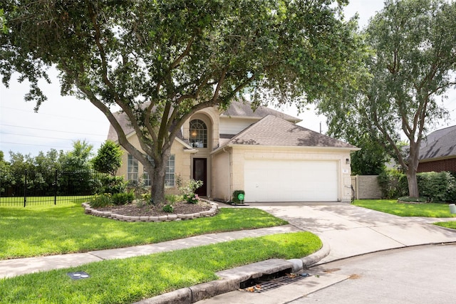 44 Parkway Pl, Houston, TX 77040 - view of front of property featuring a garage, concrete driveway, and a shingled roof