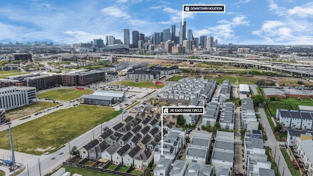 310 Eado Park Cir, Houston, TX 77020 - bird's eye view of skyline