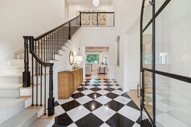 1917 Ebony Ln, Houston, TX 77018 - stairway with a high ceiling