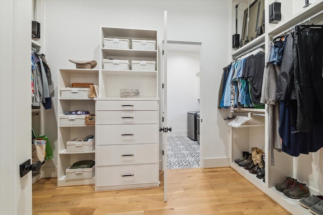 1917 Ebony Ln, Houston, TX 77018 - spacious closet featuring light wood-type flooring
