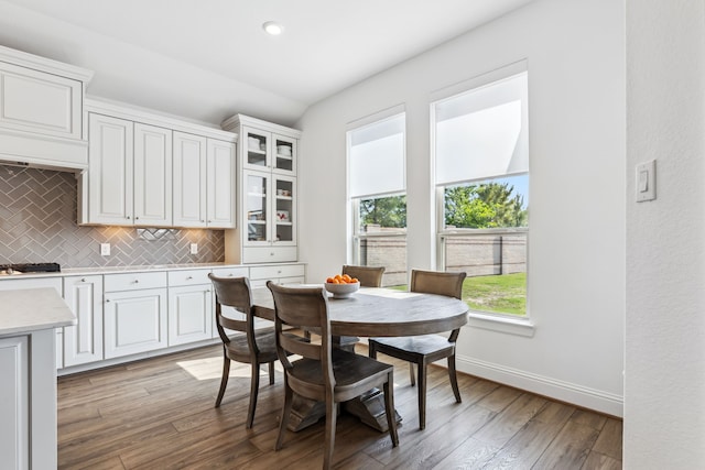 15003 Big Spring Park Dr, Cypress, TX 77433 - dining space featuring light wood-style flooring and recessed lighting