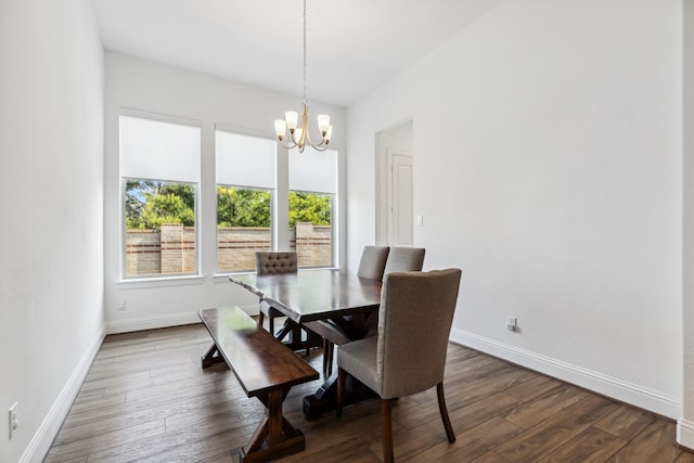 15003 Big Spring Park Dr, Cypress, TX 77433 - dining room featuring a chandelier and wood finished floors