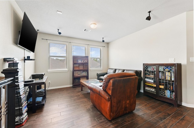 17040 Shy Leaf Ct, Conroe, TX 77385 - office area featuring wood finished floors and baseboards