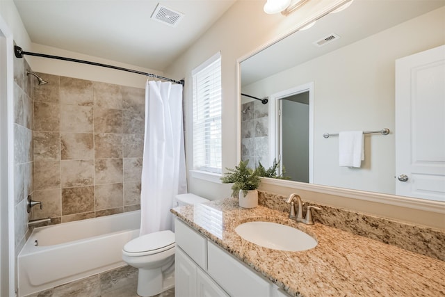 231 W 26th St, Houston, TX 77008 - full bathroom with vanity, shower / tub combo, and toilet