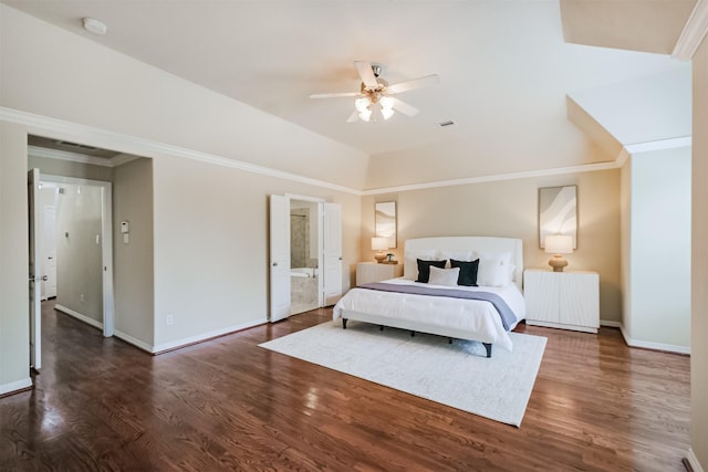 231 W 26th St, Houston, TX 77008 - bedroom featuring wood finished floors, baseboards, and ensuite bath