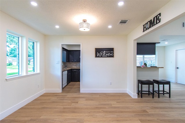 822 Red Rock Canyon Dr, Katy, TX 77450 - unfurnished room featuring recessed lighting, light wood-style flooring, and a textured ceiling