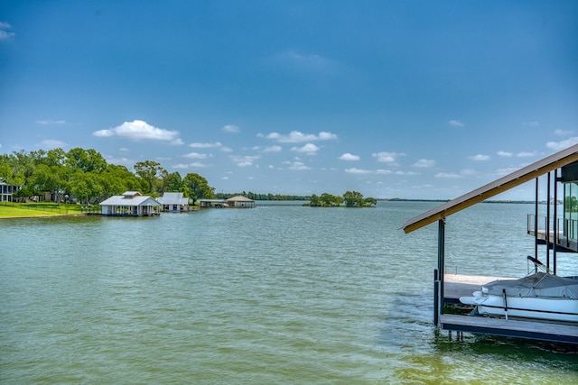 204 Blue Waters Dr, Horseshoe Bay, TX 78657 - dock featuring a water view
