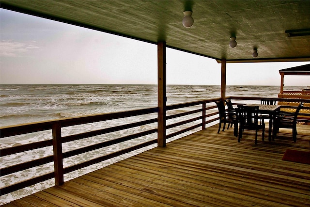 13015 Gulf Beach Dr, Freeport, TX 77541 - dock with a water view