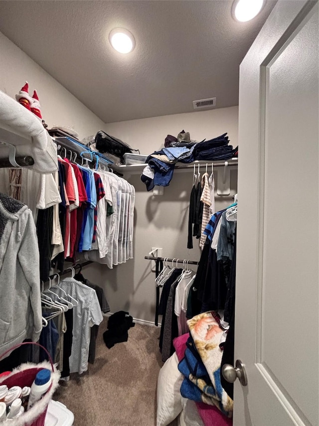 5130 Klein Orchard Dr, Houston, TX 77066 - walk in closet featuring carpet floors