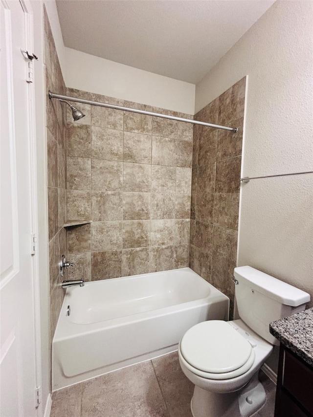 5130 Klein Orchard Dr, Houston, TX 77066 - full bath featuring toilet, bathtub / shower combination, and vanity