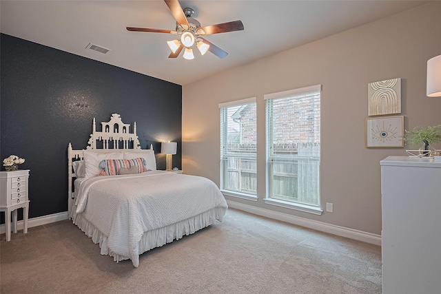 27923 Coulter Dr, Spring, TX 77386 - bedroom with carpet and ceiling fan