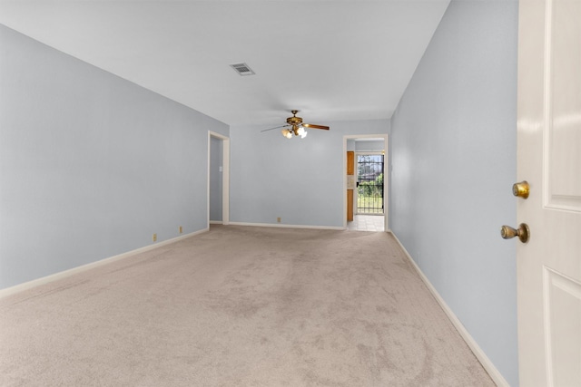 3919 Gardendale Dr, Houston, TX 77092 - unfurnished room featuring carpet flooring, a ceiling fan, and baseboards