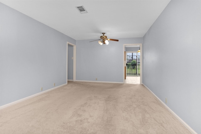 3919 Gardendale Dr, Houston, TX 77092 - carpeted spare room featuring a ceiling fan and baseboards
