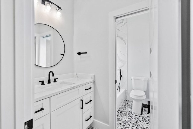 6613 Ave O, Houston, TX 77011 - full bathroom featuring vanity,  shower combination, and tile patterned flooring