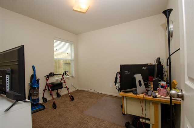 9414 Emerald Green Dr, Rosharon, TX 77583 - office featuring carpet and baseboards