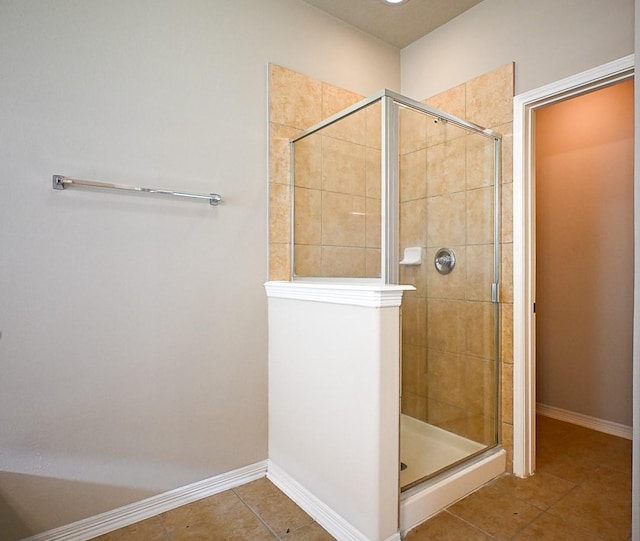 8239 Polaris Point Ln, Cypress, TX 77433 - full bath featuring tile patterned floors and a stall shower