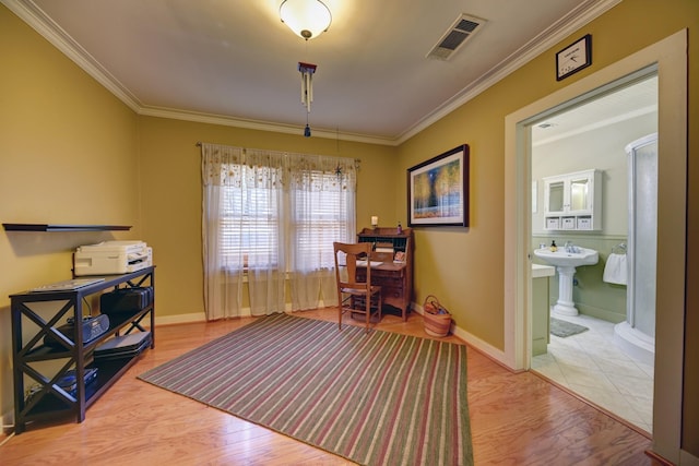 1026 Atchison St, Sealy, TX 77474 - office space featuring crown molding and wood finished floors