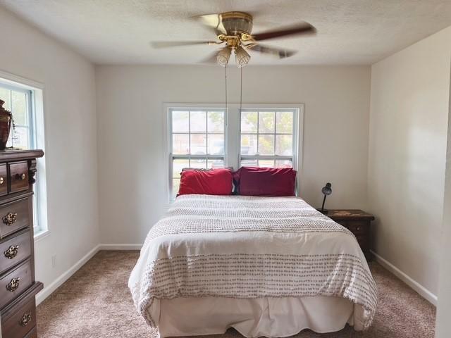 9401 Montgomery Ln, La Porte, TX 77571 - bedroom featuring multiple windows, carpet flooring, and baseboards